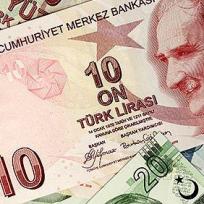 Türkischer Geldschein zu zehn Lira