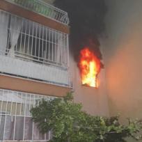Antalya: Wohnung brennt komplett aus